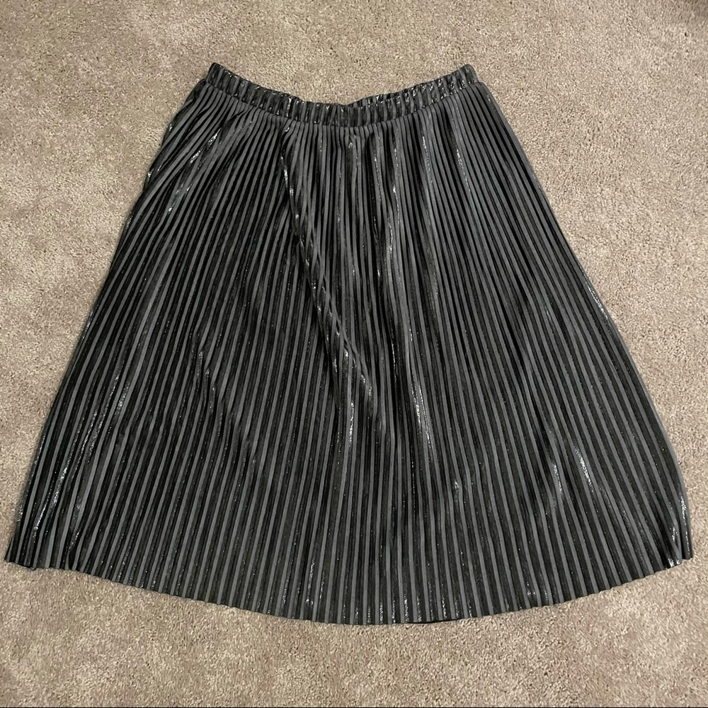 Zara silver skirt (midi)